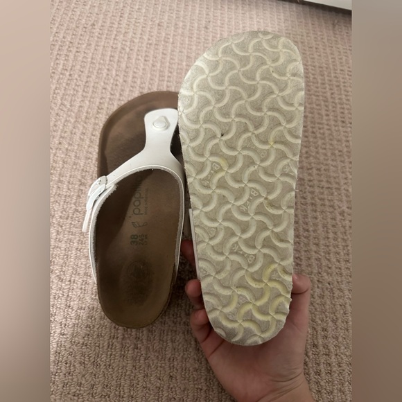 Birkenstock Gizeh Flex Platform Birko-Flor White Womens 38 - Picture 13 of 14